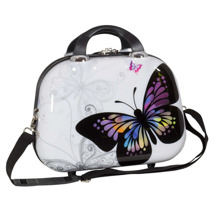 Beautycase Butterfly weiß