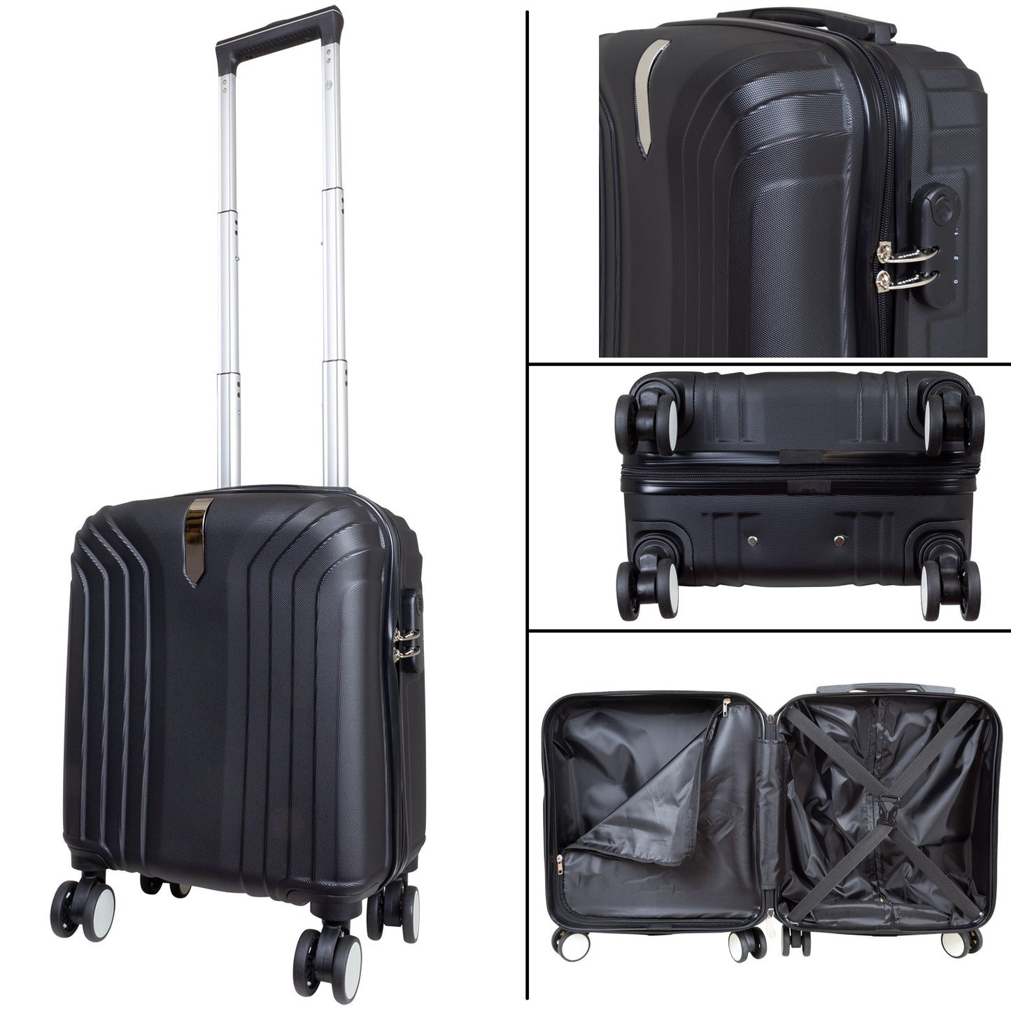 ABS XS hand luggage trolley 45cm Palma24 black