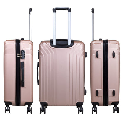 Ensemble de valises ABS 3 pièces Palma24 en or rose