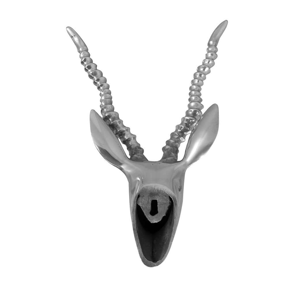 Aluminium Gazelle Deko-Geweih 31x28cm