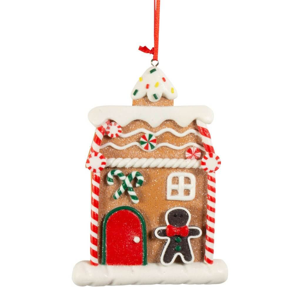 Baumschmuck Lebkuchenhaus 12cm Polyclay