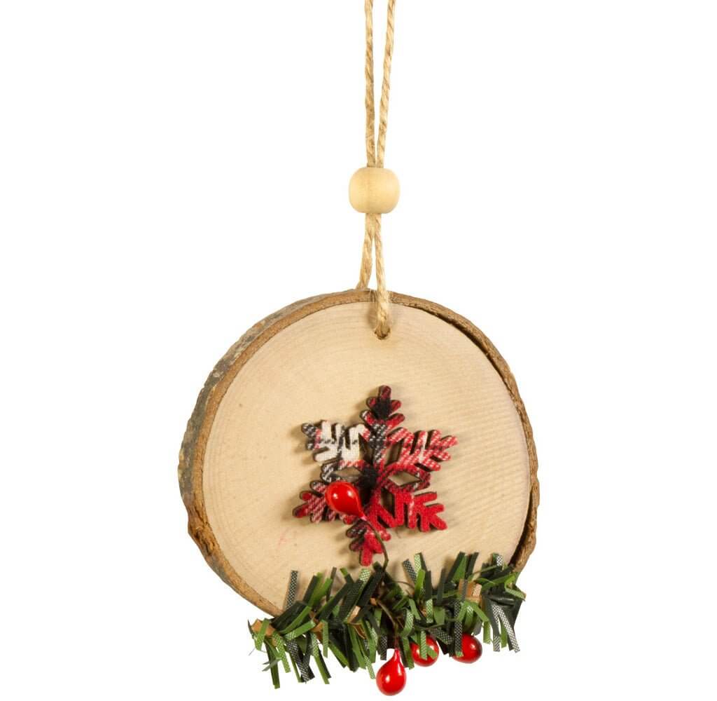 Baumschmuck Holzscheibe 7cm