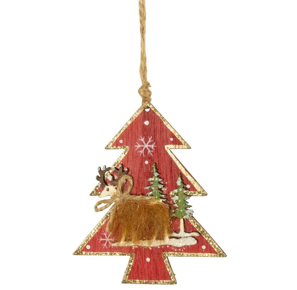 Baumschmuck Tanne 8cm Holz