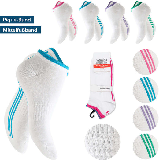 Sneakersocken Damen 4er Pack