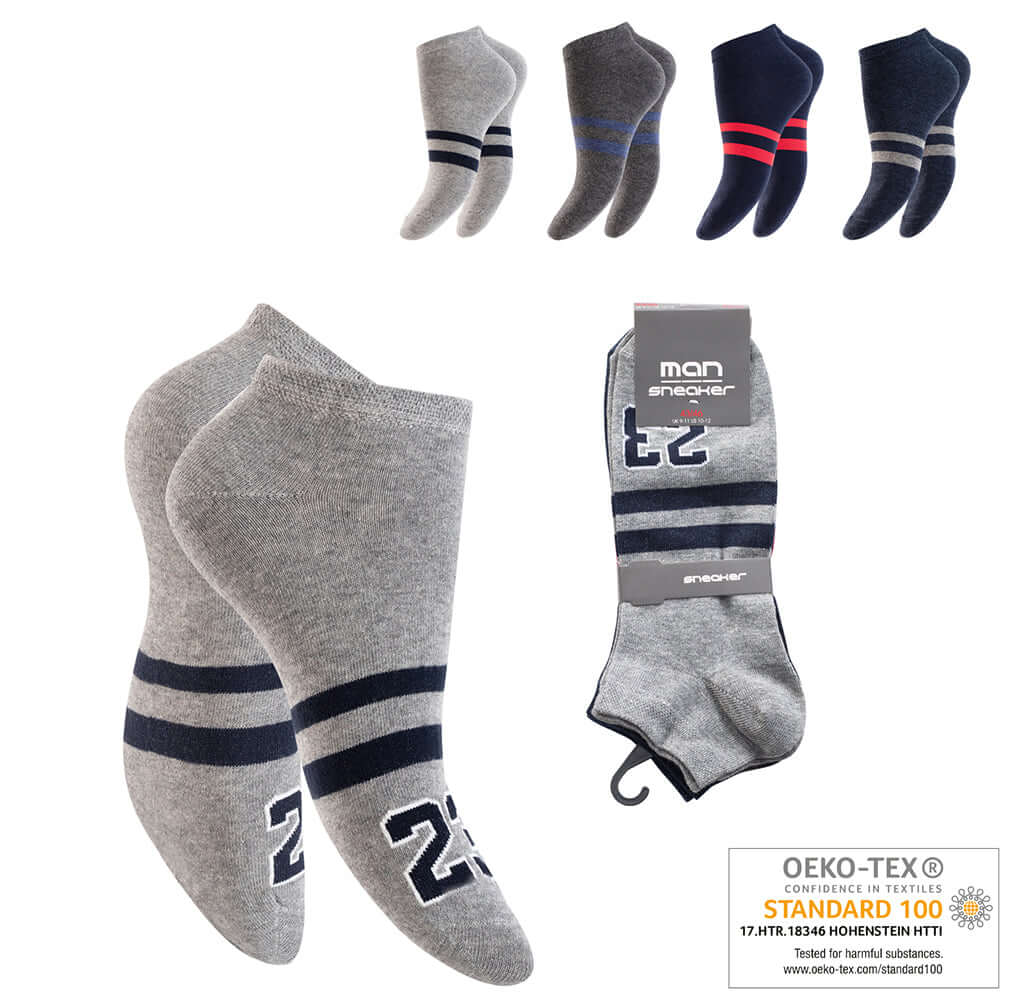 Sneakersocken Herren 4er Pack