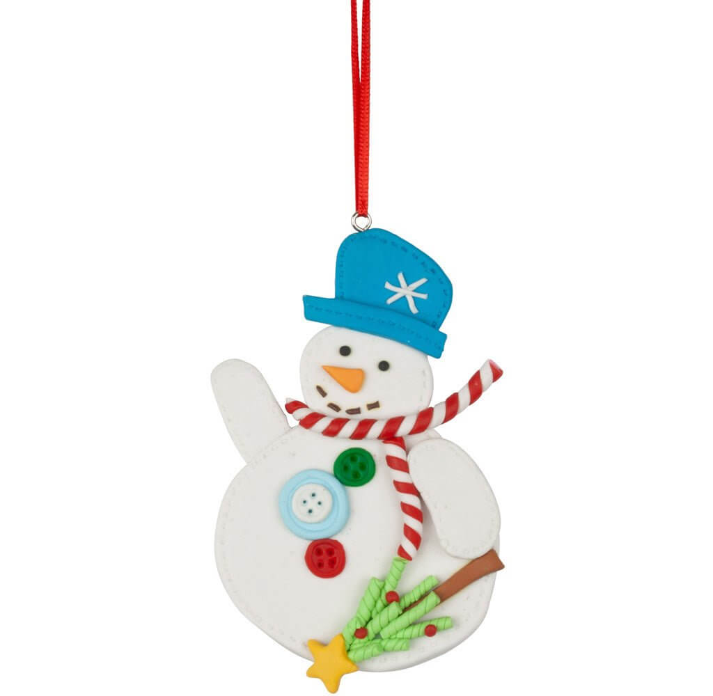 Baumschmuck Schneemann 12cm Polyclay