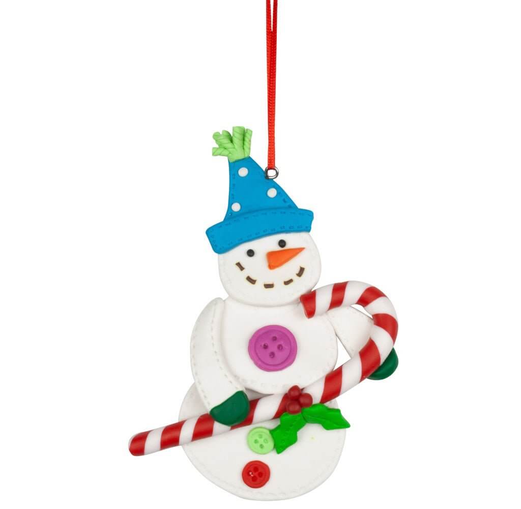 Baumschmuck Schneemann 12cm Polyclay