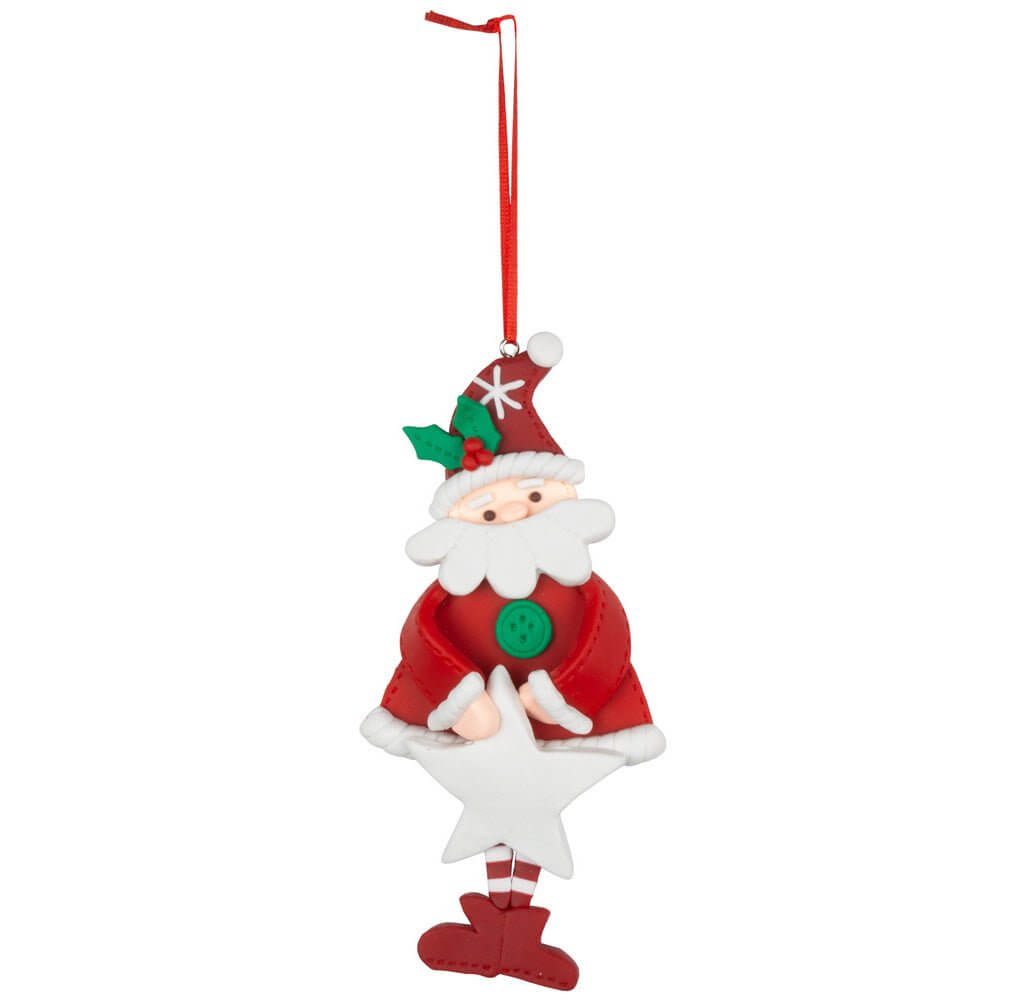 Baumschmuck Santa 16cm Polyclay