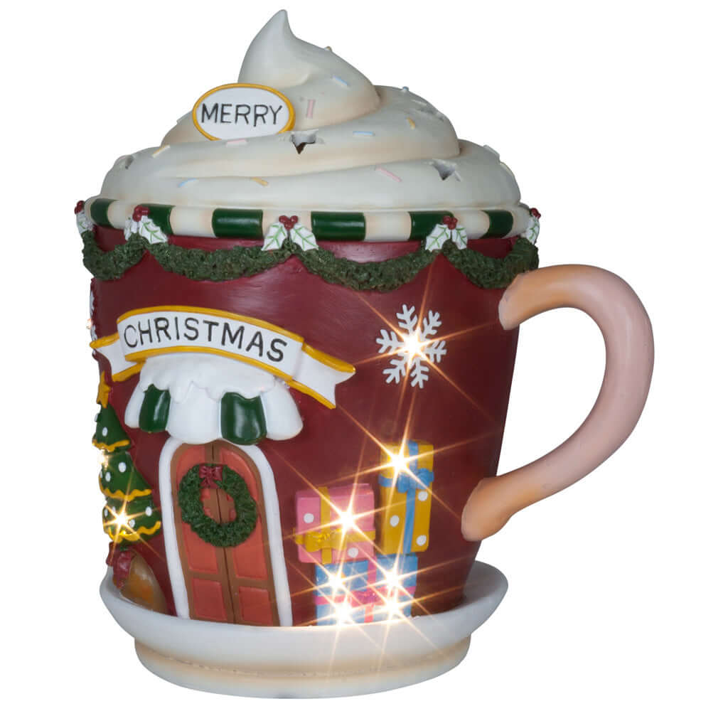 LED Weihnachtsdeko Tasse 31cm