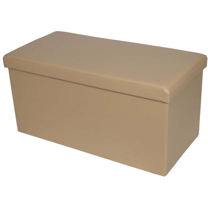 Sitzbank faltbare Aufbewahrungsbox 110l beige