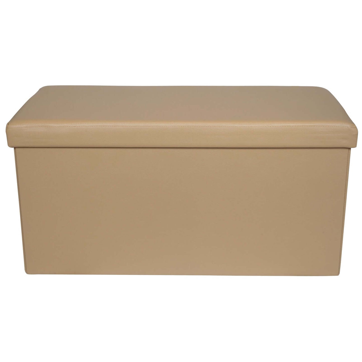 Sitzbank faltbare Aufbewahrungsbox 110l beige