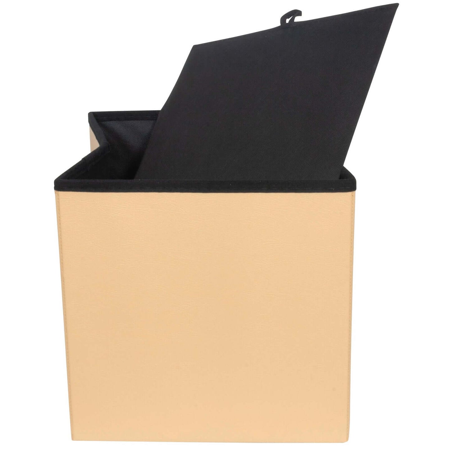 Sitzhocker faltbare Aufbewahrungsbox 50l beige