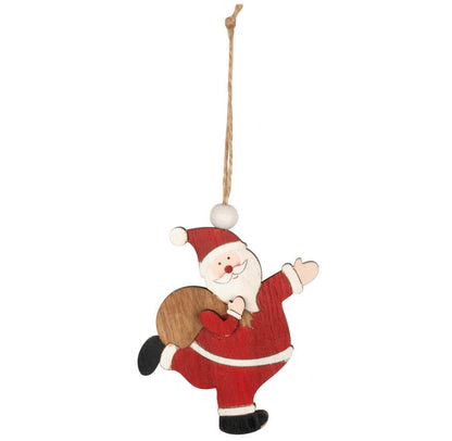 Baumschmuck Santa 9cm Holz