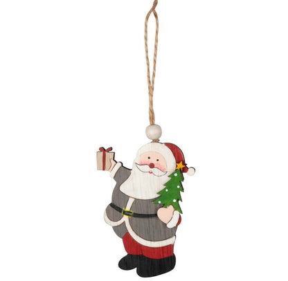 Baumschmuck Santa 10cm Holz