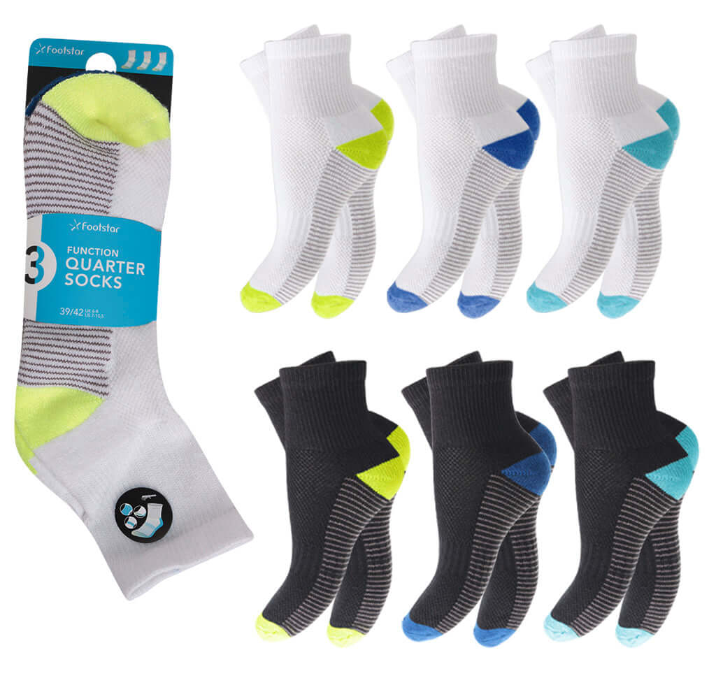 Sport- und Sneakersocken Damen Herren 3er Pack