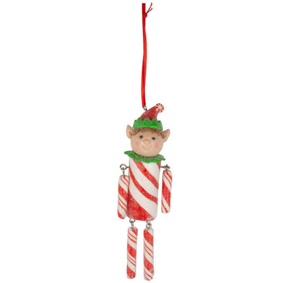 Baumschmuck Zuckerstangen Elf 15cm Polyclay