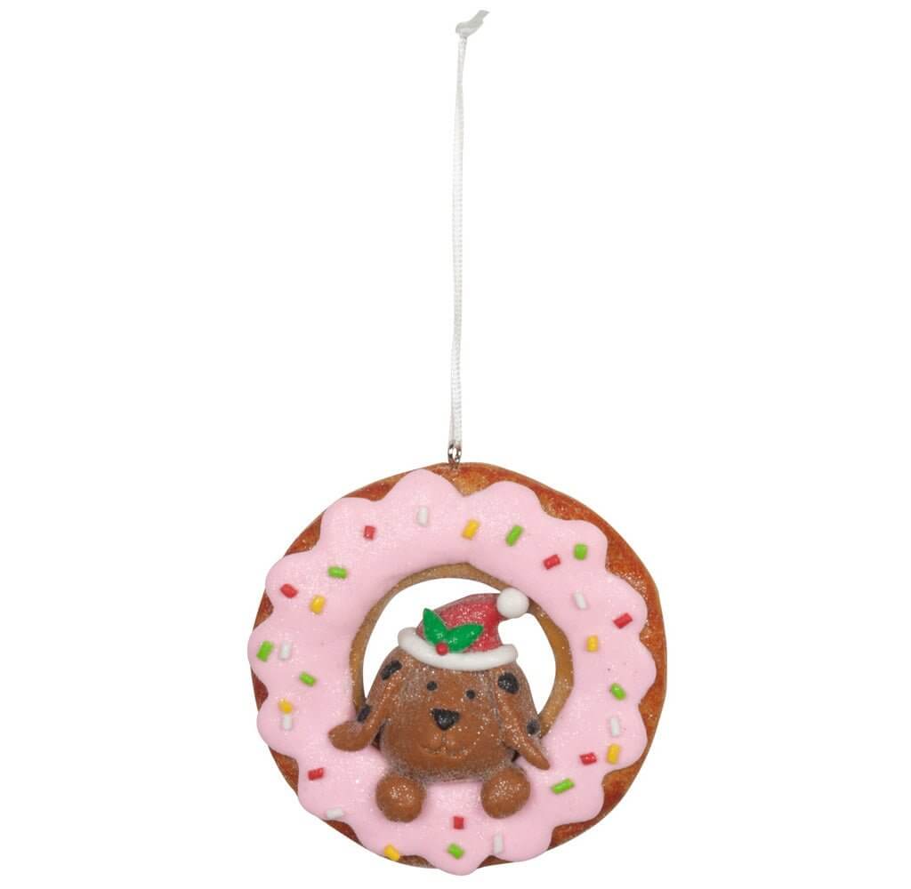 Baumschmuck Donut 8cm Polyclay