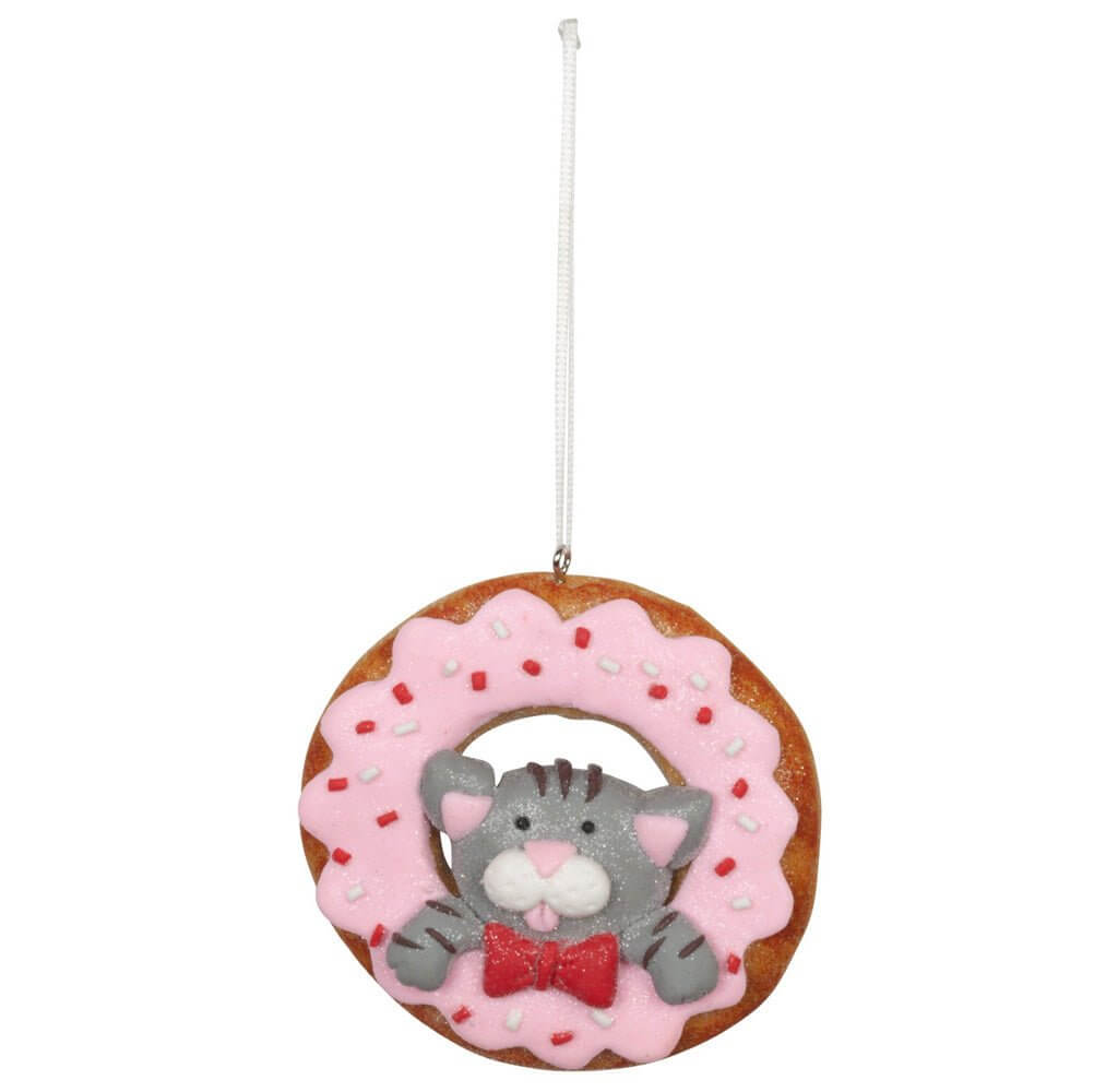 Baumschmuck Donut 8cm Polyclay