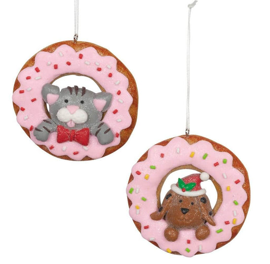 Baumschmuck Donut 8cm Polyclay