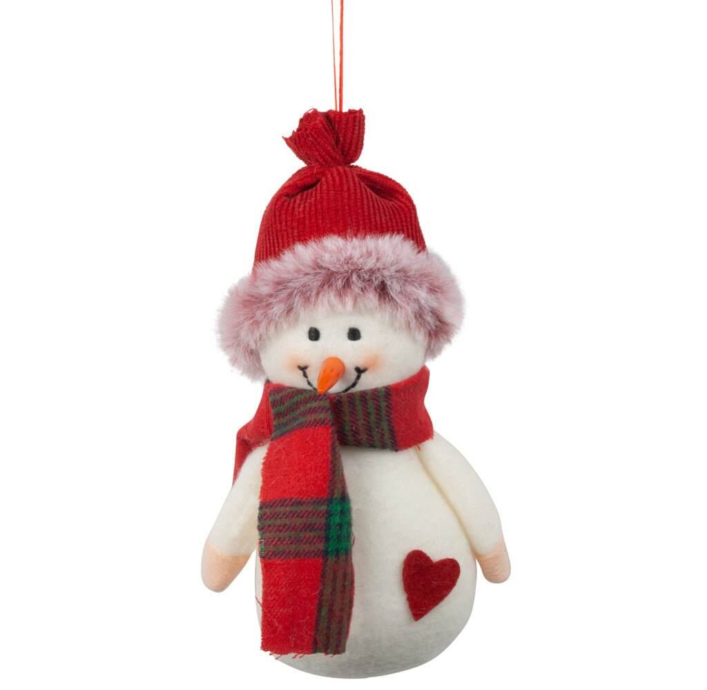 Baumschmuck Schneemann 14cm Stoff