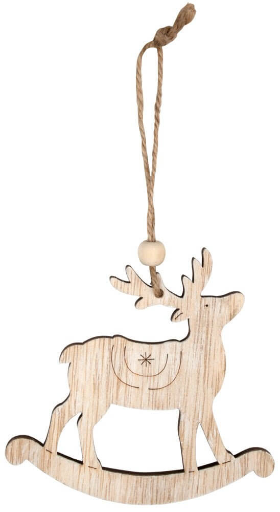 Baumschmuck Hirsch 10cm Holz