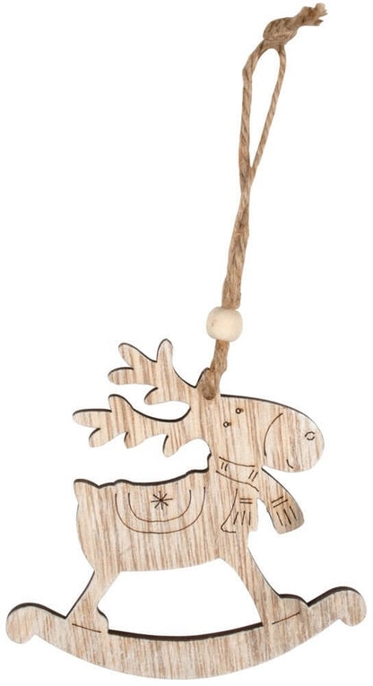 Baumschmuck Hirsch 10cm Holz