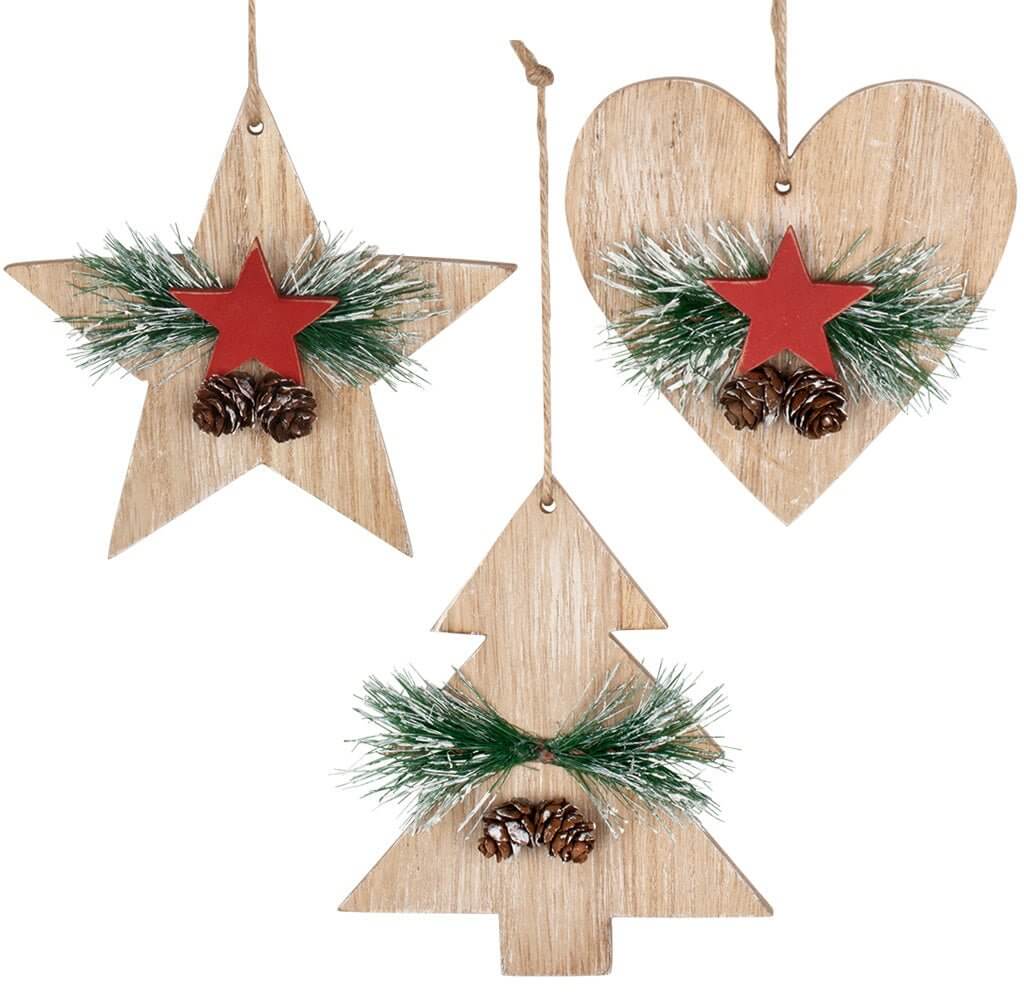 Baumschmuck 12cm Holz