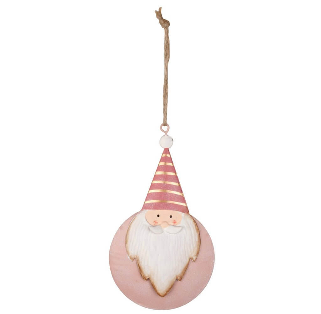 Baumschmuck Santa 13cm Metall