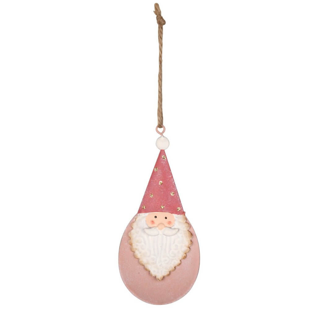 Baumschmuck Santa 13cm Metall