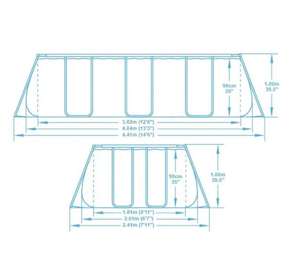 Bestway Stahlrahmen Pool 404x201x100cm