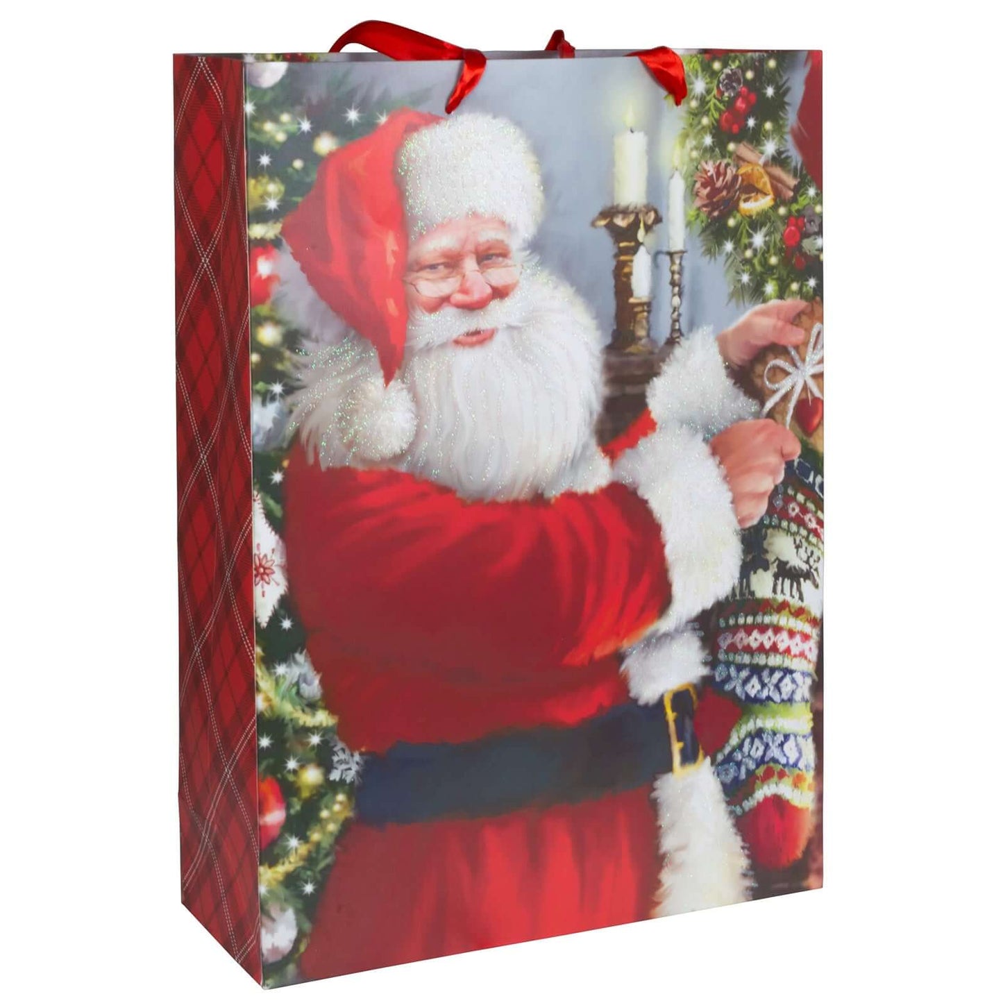 Weihnachtstüte Geschenktüte 72cm Santa