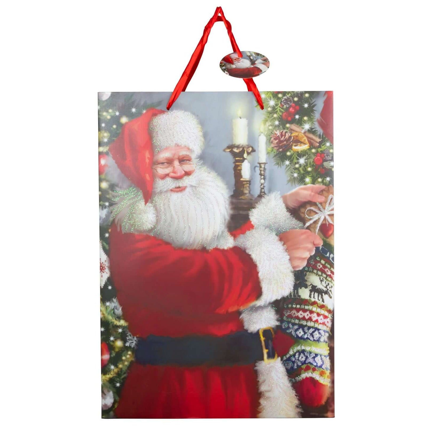 Weihnachtstüte Geschenktüte 72cm Santa