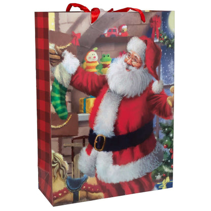 Weihnachtstüte Geschenktüte 72cm Santa