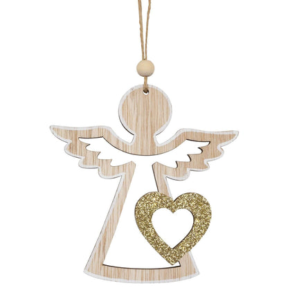 Baumschmuck Holz, 2 Designs, 11cm