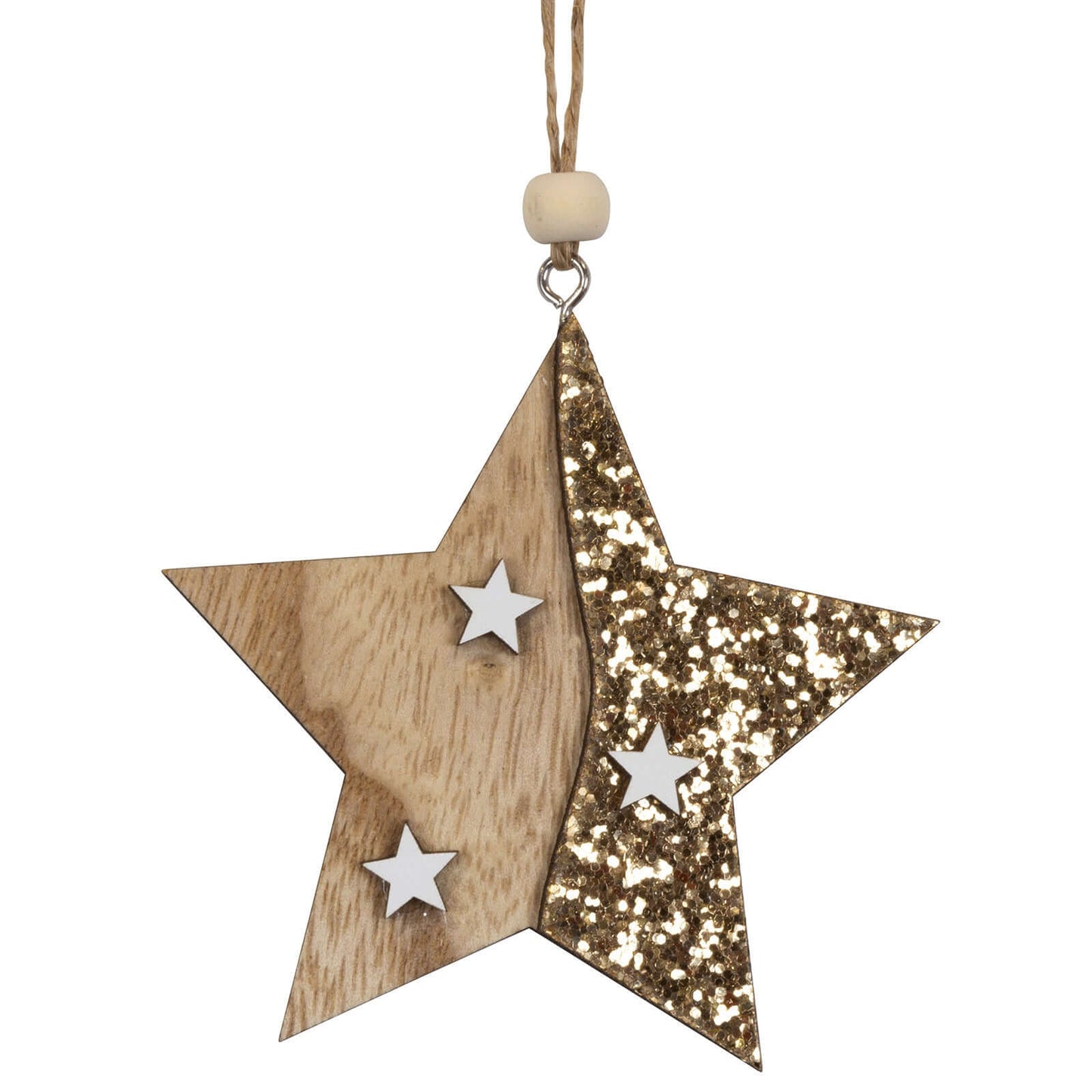 Baumschmuck Holz, 2 Designs, 15cm