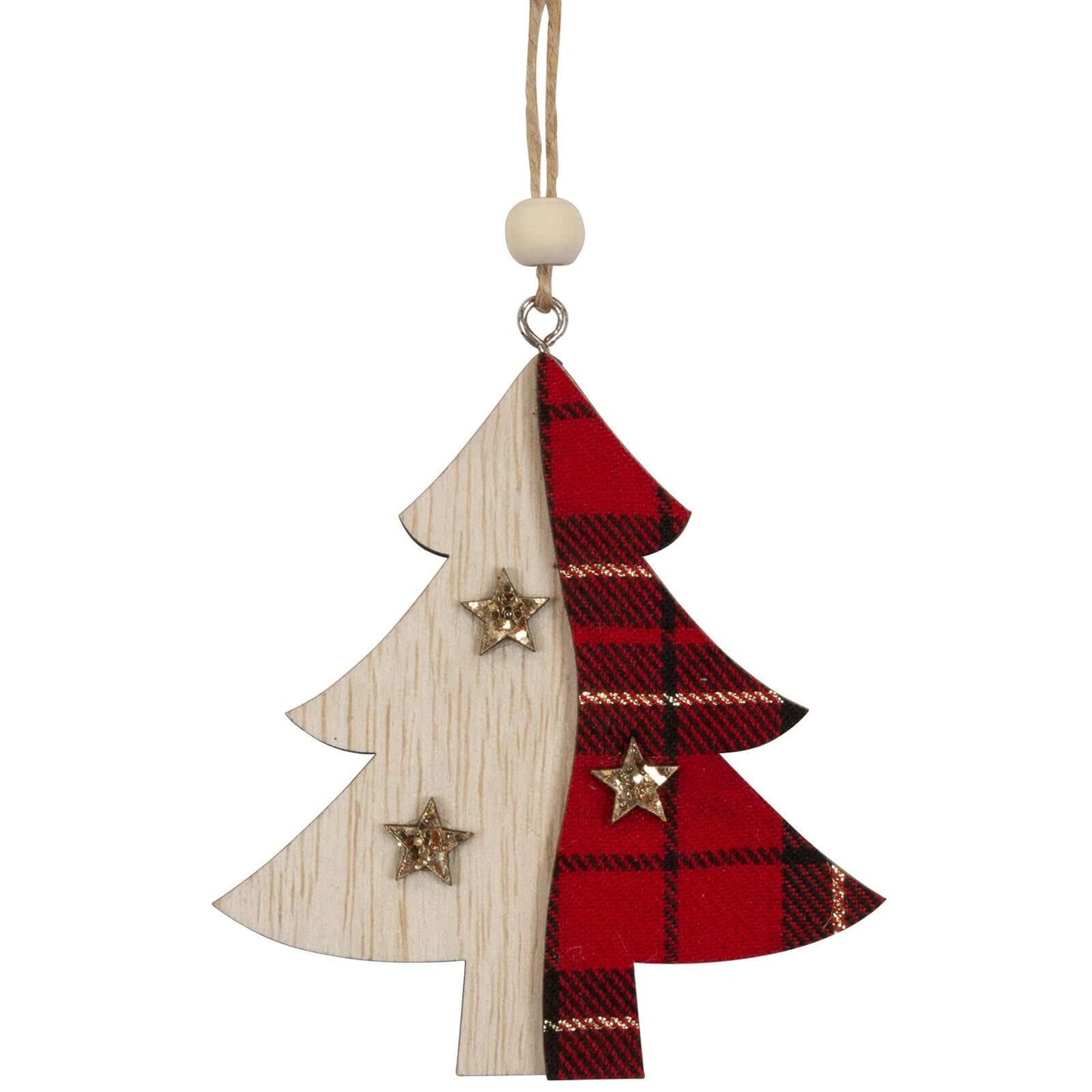 Baumschmuck Holz, 2 Designs, 15cm