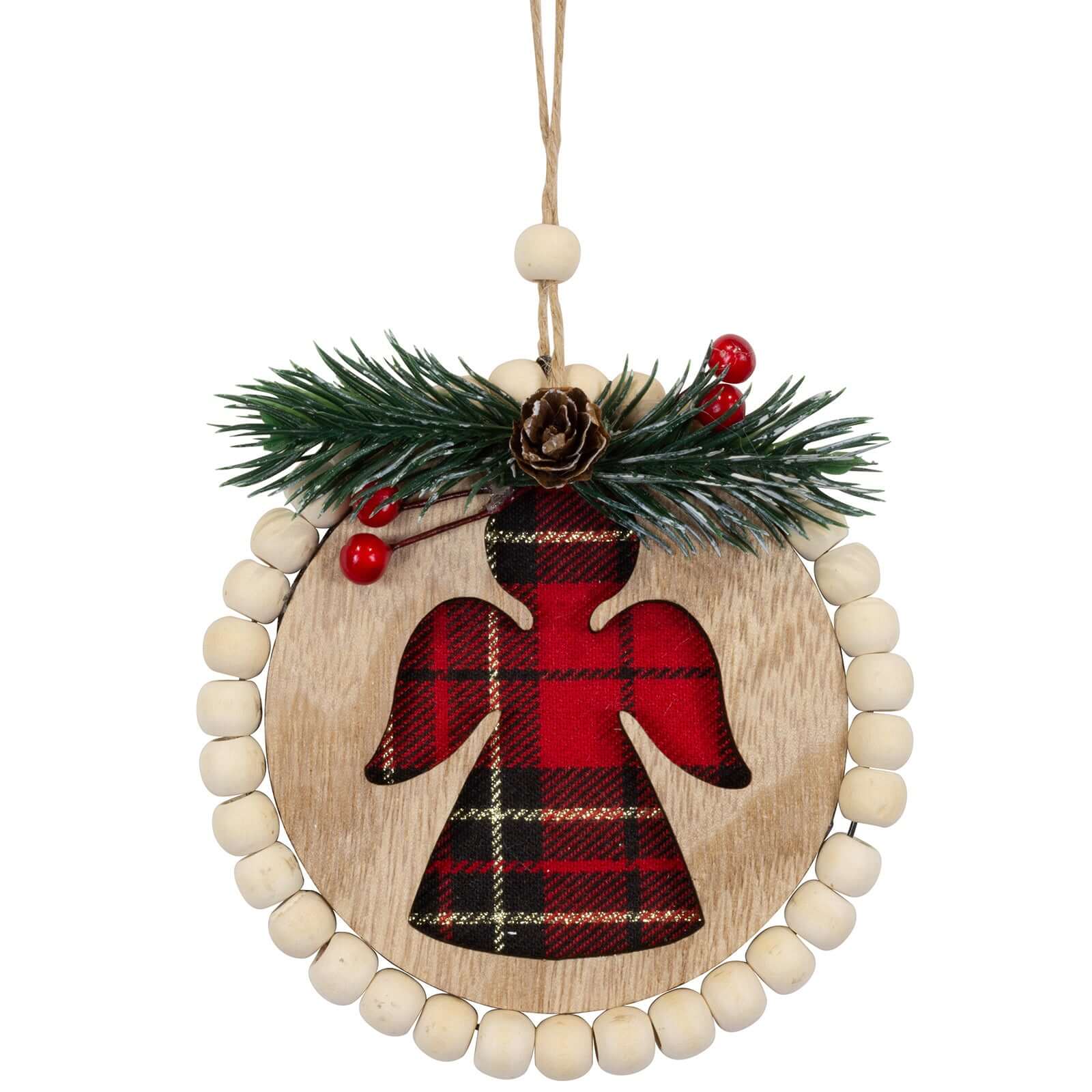 Baumschmuck Holz, 2 Designs, 11cm