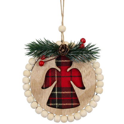 Baumschmuck Holz, 2 Designs, 11cm