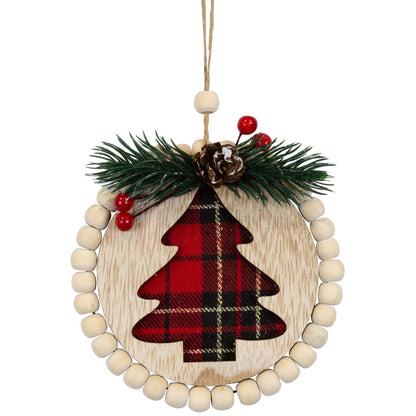 Baumschmuck Holz, 2 Designs, 11cm