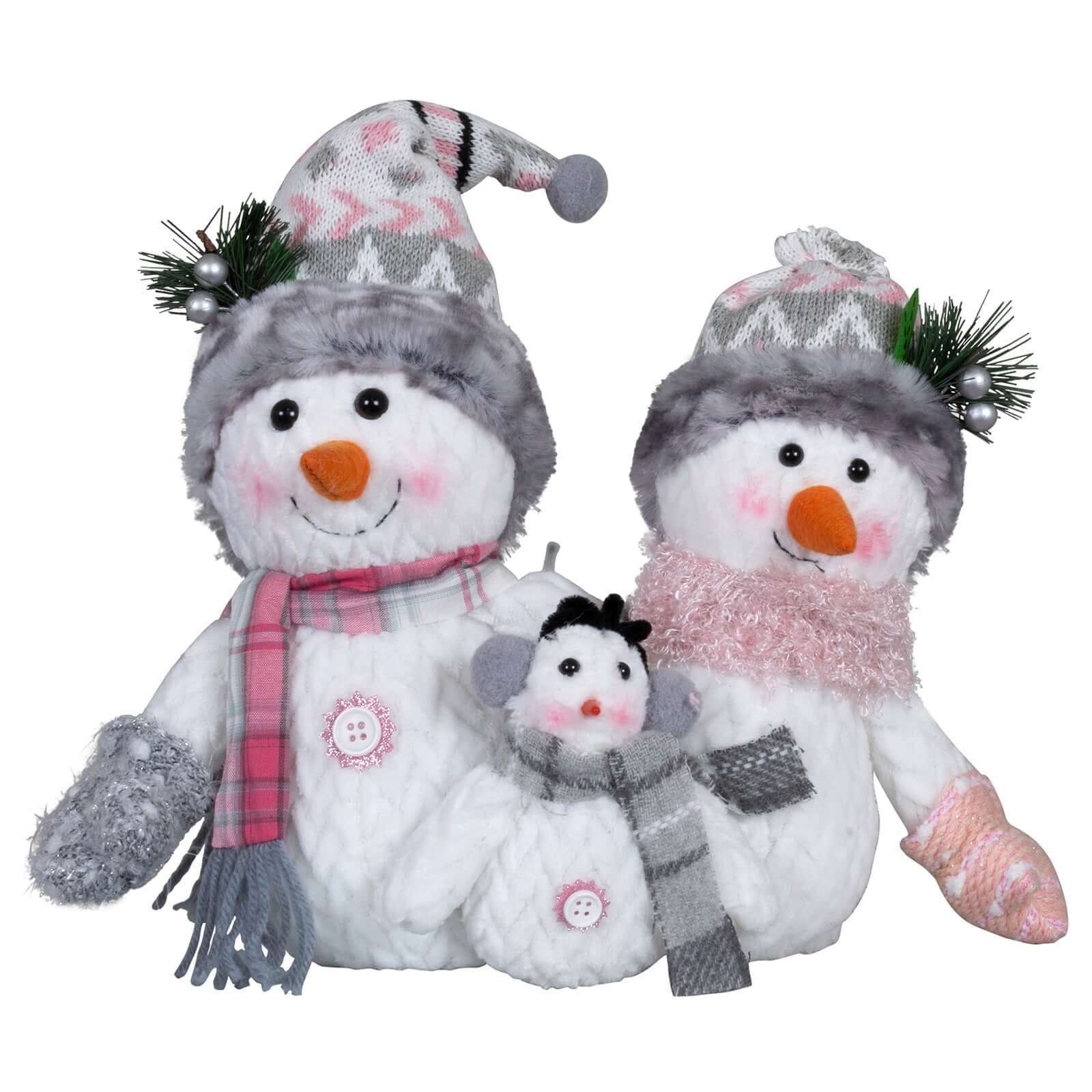 Schneemann Familie 26cm(36cm)