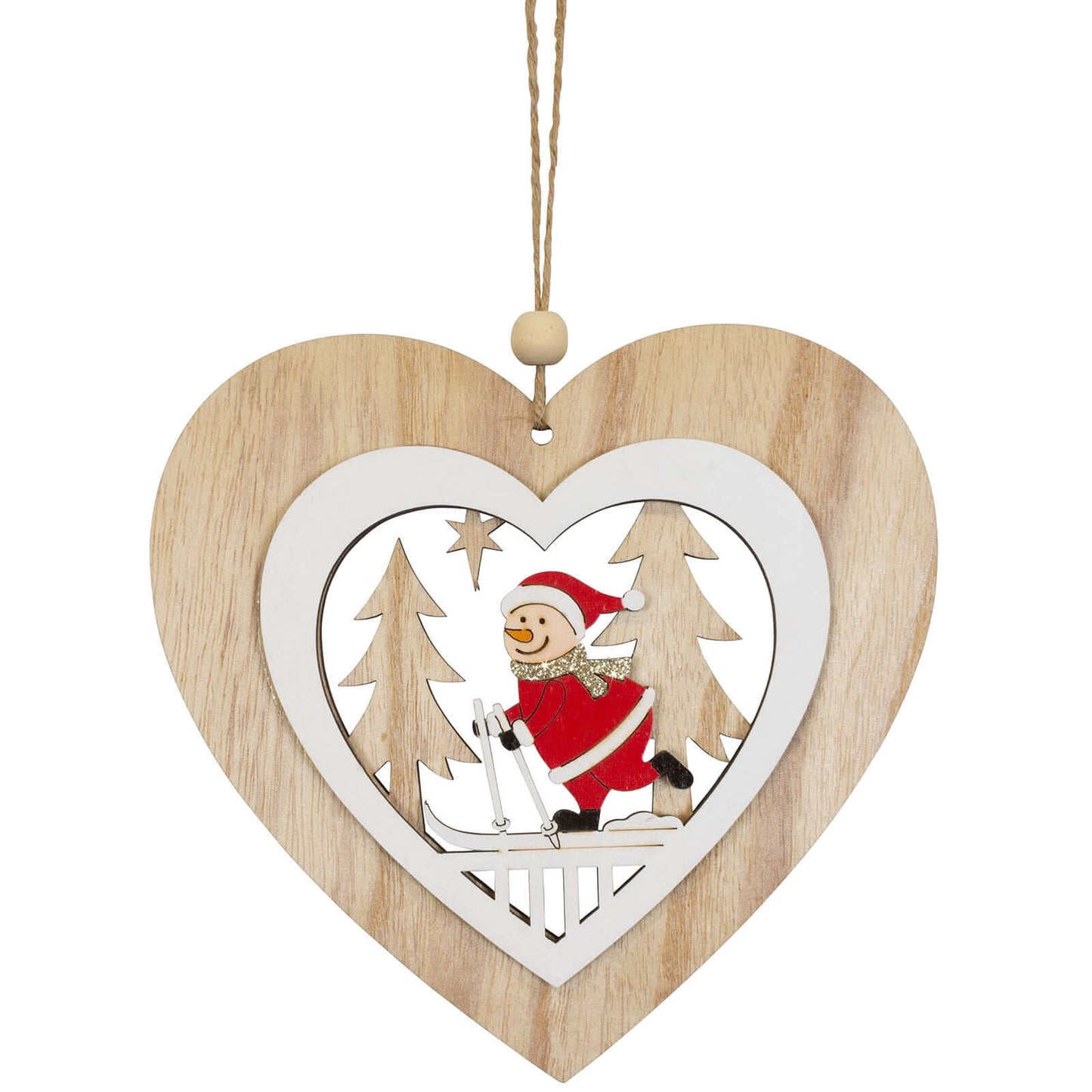 Baumschmuck Holz, 3 Designs, 16cm