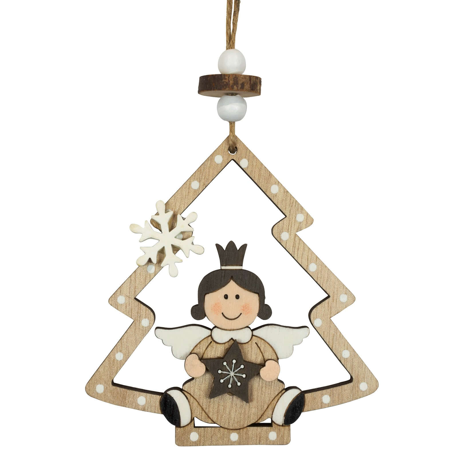 Baumschmuck Holz, 3 Designs, 11cm