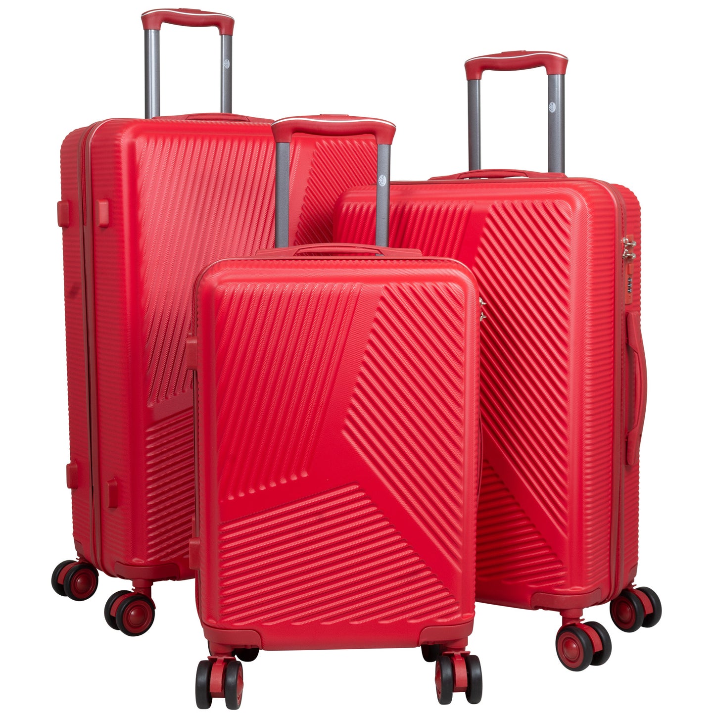 Set de maletas ABS de 3 piezas Alcudia rojo