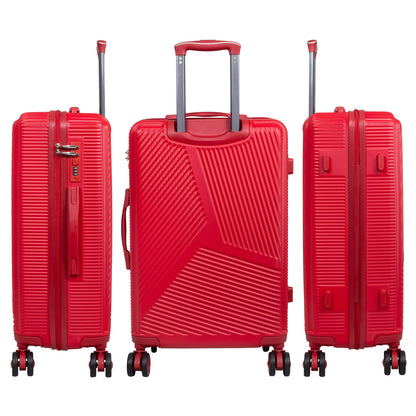 Set de maletas ABS de 3 piezas Alcudia rojo