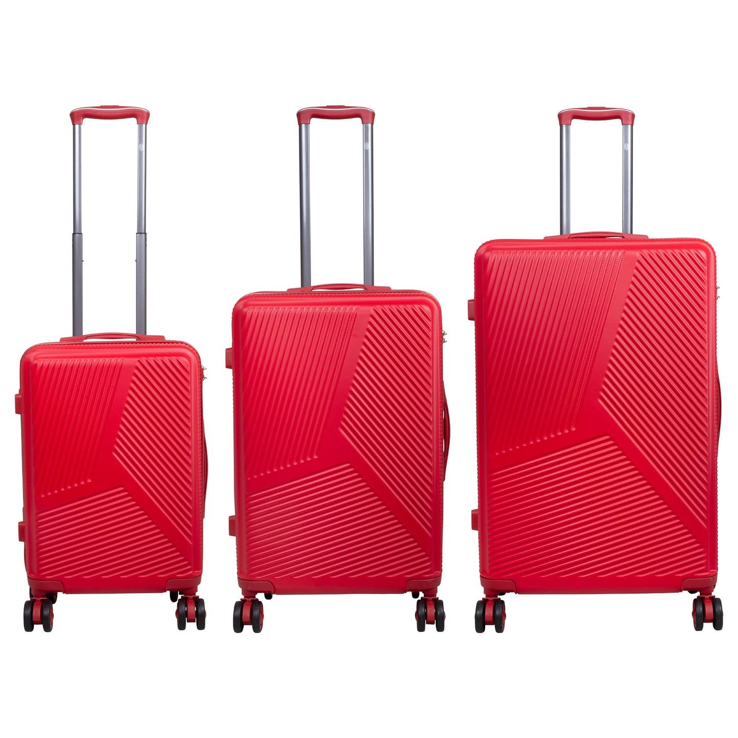 Set de maletas ABS de 3 piezas Alcudia rojo