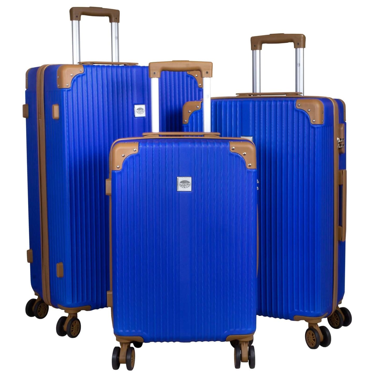 Set di valigie ABS 3 pezzi Barbados blu