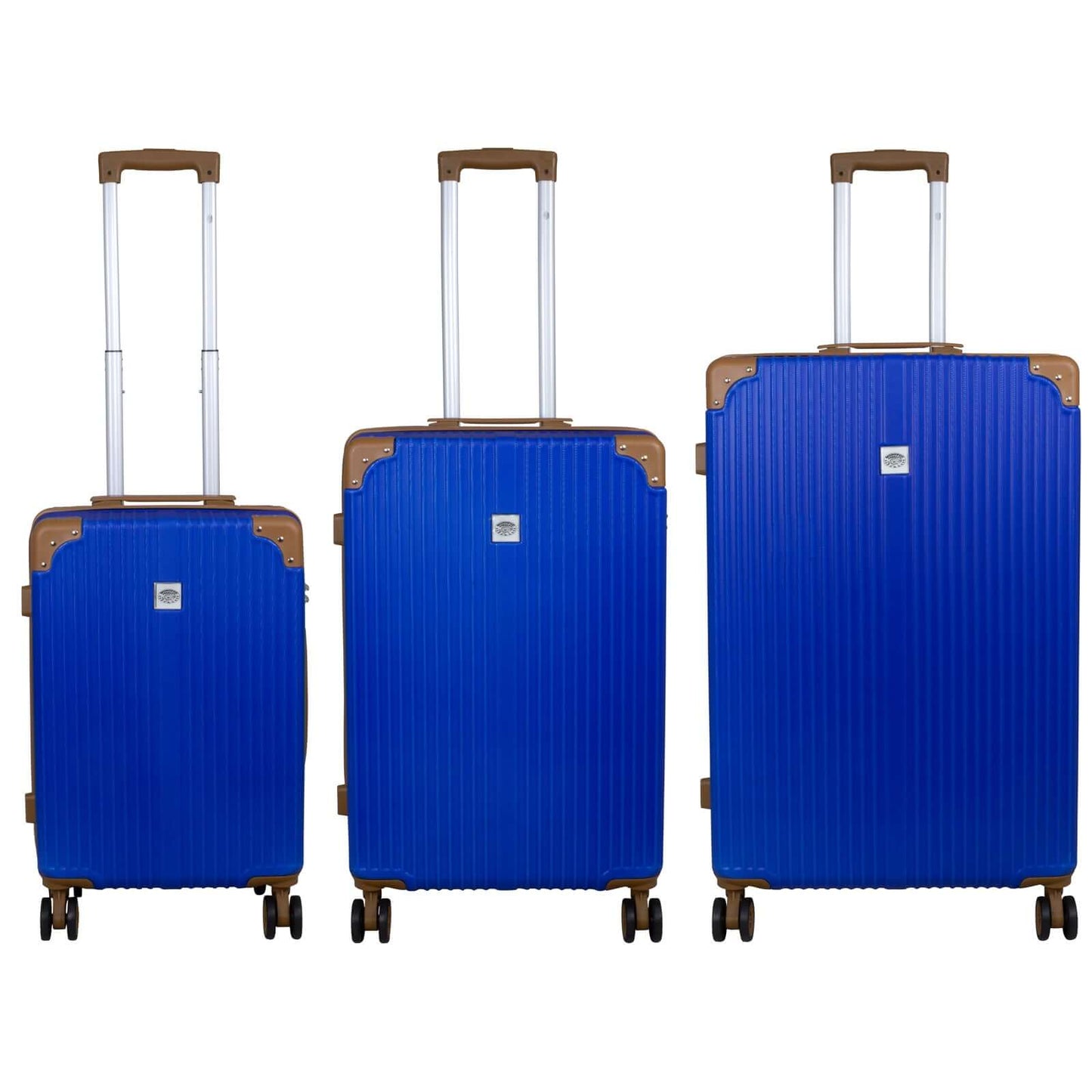 Set di valigie ABS 3 pezzi Barbados blu