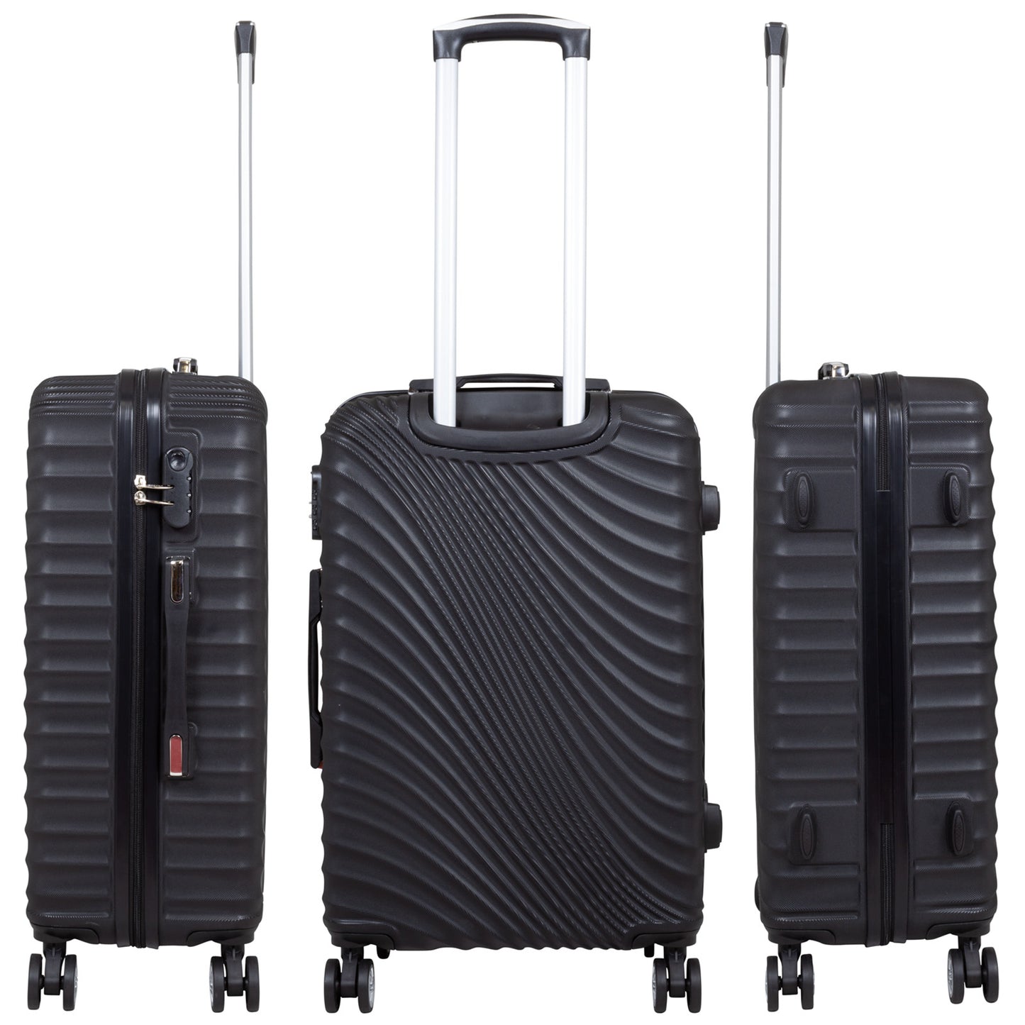 ABS luggage set 3-piece Padua black