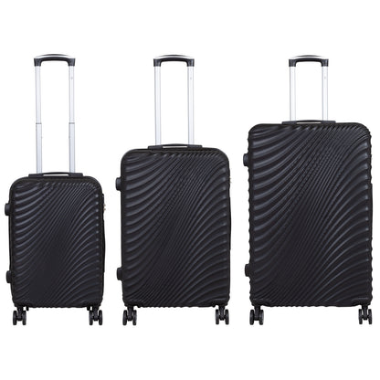 ABS luggage set 3-piece Padua black