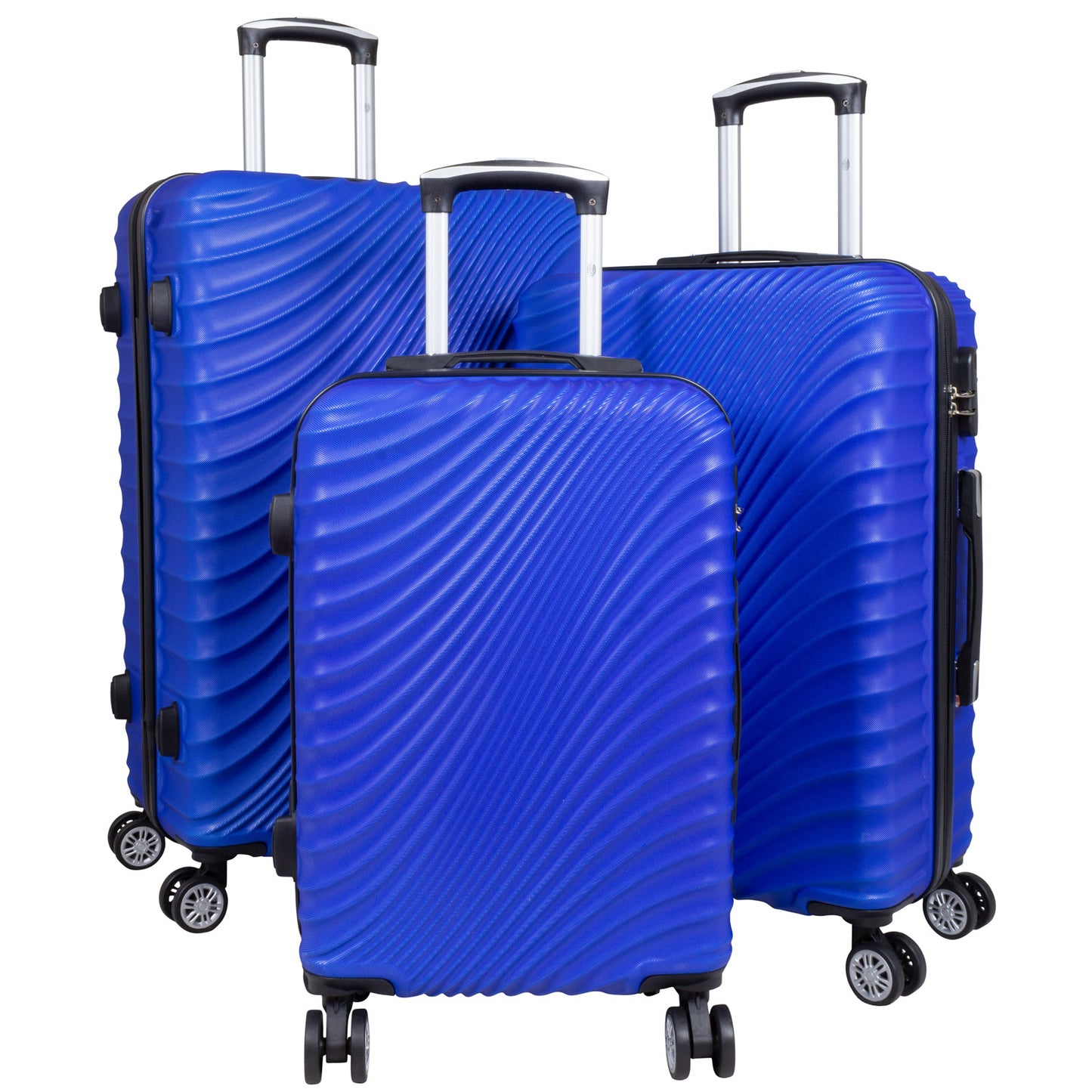 ABS luggage set 3-piece Padua blue